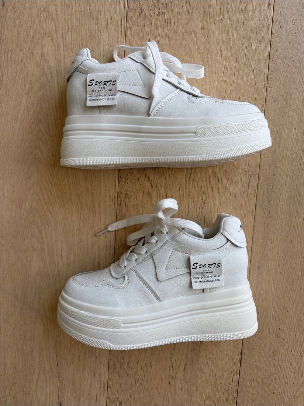 White Platform Sneakers